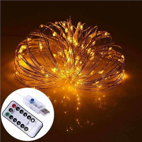 AMZER Fairy String Light 100 LED 10m Waterproof USB Operated Remote
