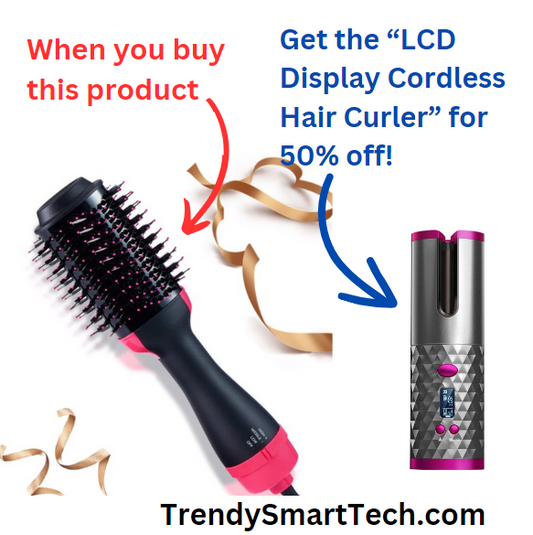 Hair Dryer Hot Air Brush Styler and Volumizer Hair Straightener