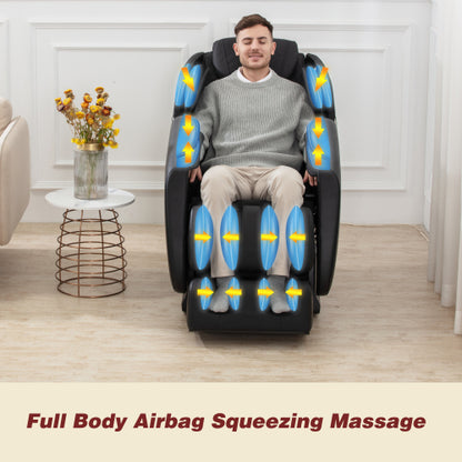 Massage Chair Recliner with Zero Gravity Airbag Bluetooth Speaker