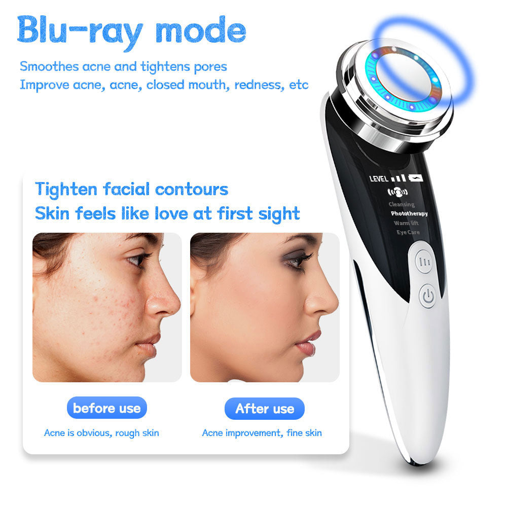 Face Massager Skin Rejuvenation Radio Mesotherapy LED Facial Lifting